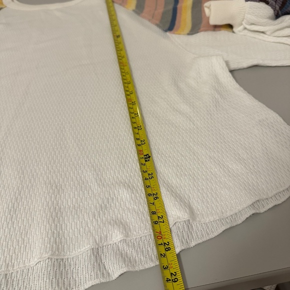 NWT Free People Rainbow Dreams Thermal Top with Balloon Sleeves | Size Medium - Picture 11 of 12